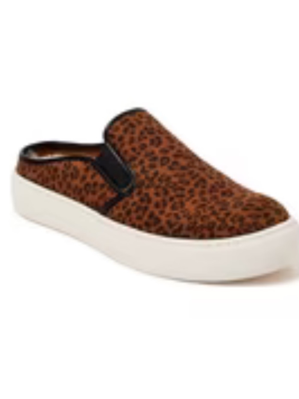 Time and Tru Slip-On Mule Sherpa lined slip on Sneakers in Leopard Brown size 9
